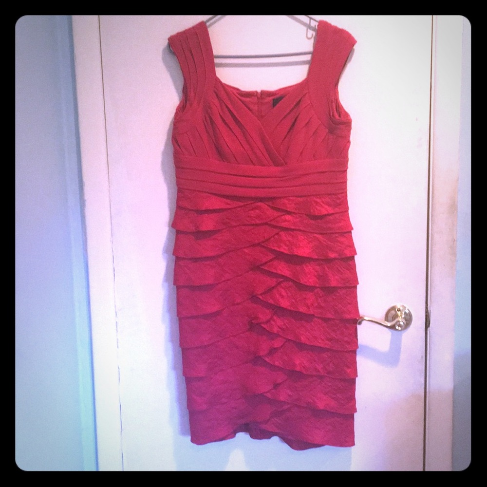 Red Evening Dress-Adrianna Papell